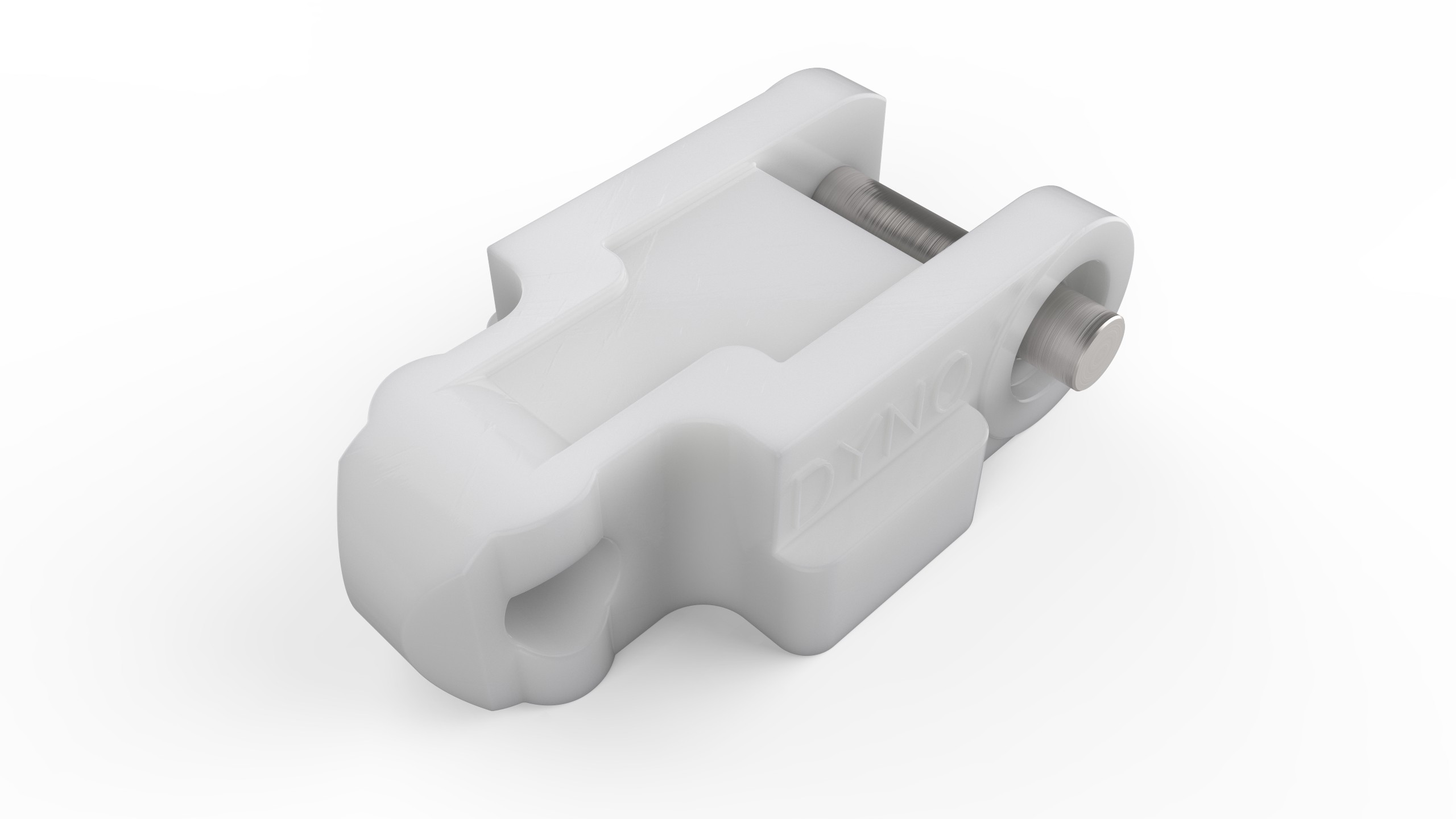 600 Chain White Acetal Lugged Closed Top Short Pins