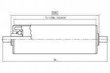 Dyno Conveyors 512A Aluminum Roller 51mm Diameter Roller