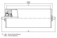 Dyno Conveyors 897 Aluminum Roller 89mm Diameter Roller